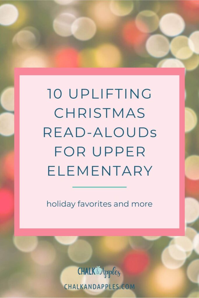 Christmas read alouds for upper elementary