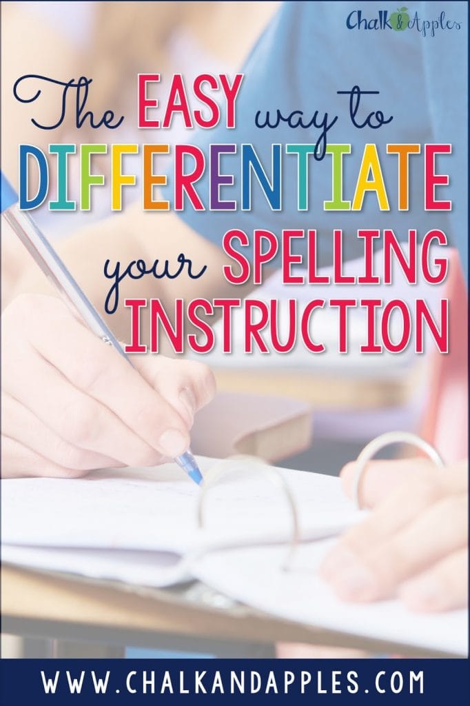 Easy Way to Differentiate Spelling Instruction Quickly & easily differentiate your spelling instruction using the resources you already have!