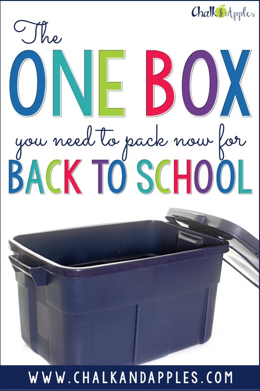 Packing this ONE box at the end of the school year will make back to school easier than ever!