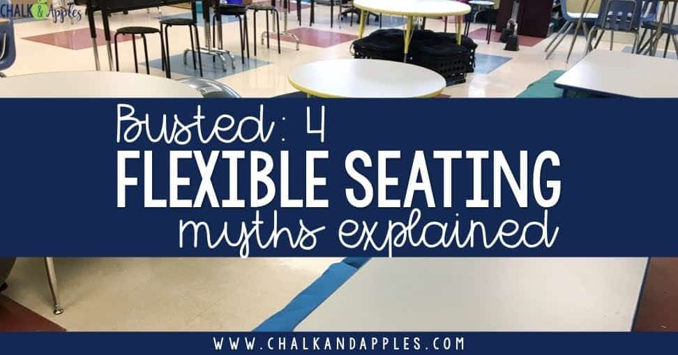 Flexible seating isn't about yoga balls... and other common flexible seating myths. Find out the truth about how flexible seating works in a real classroom.