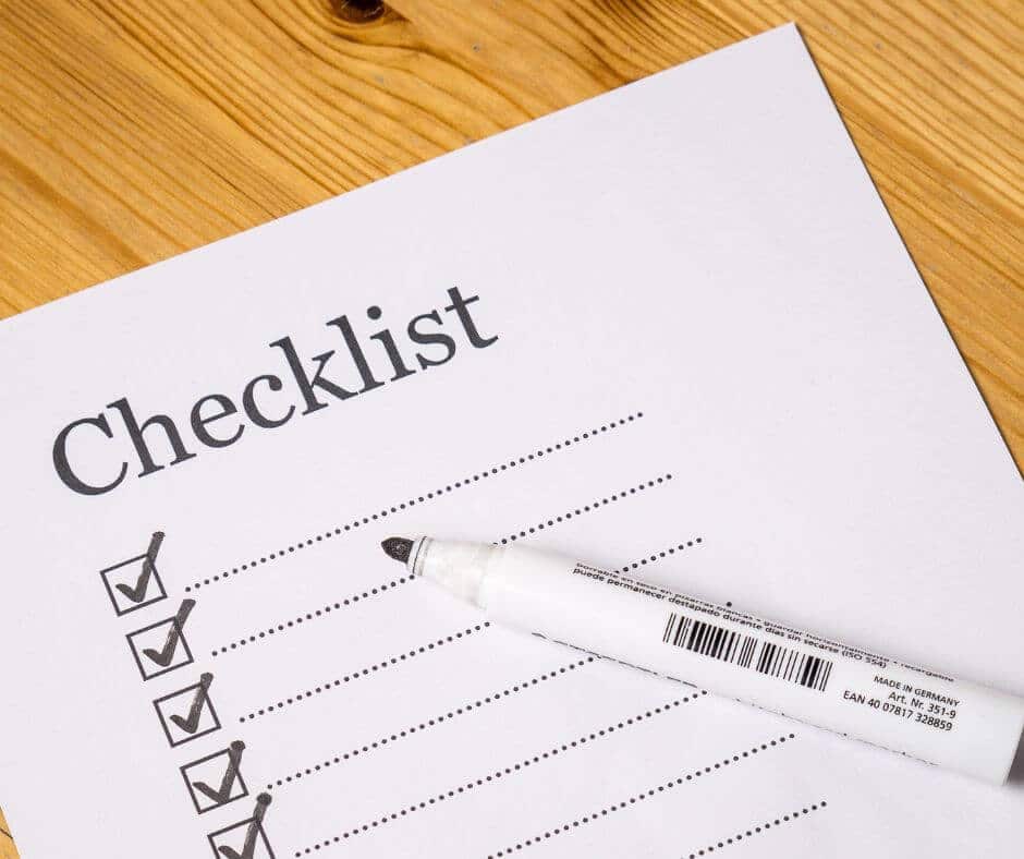 Back to school checklist for teachers