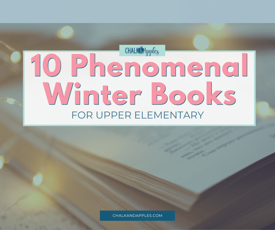 Exciting Winter books for upper elementary students to read as whole group stories or independent small group reading materials.