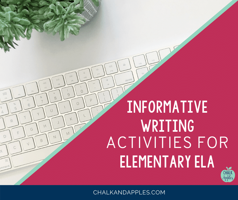 Check out these 3 informative writing activities for elementary ELA!