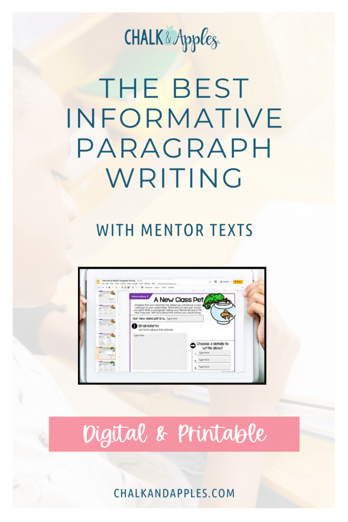 Informative Paragraph Writing Prompts