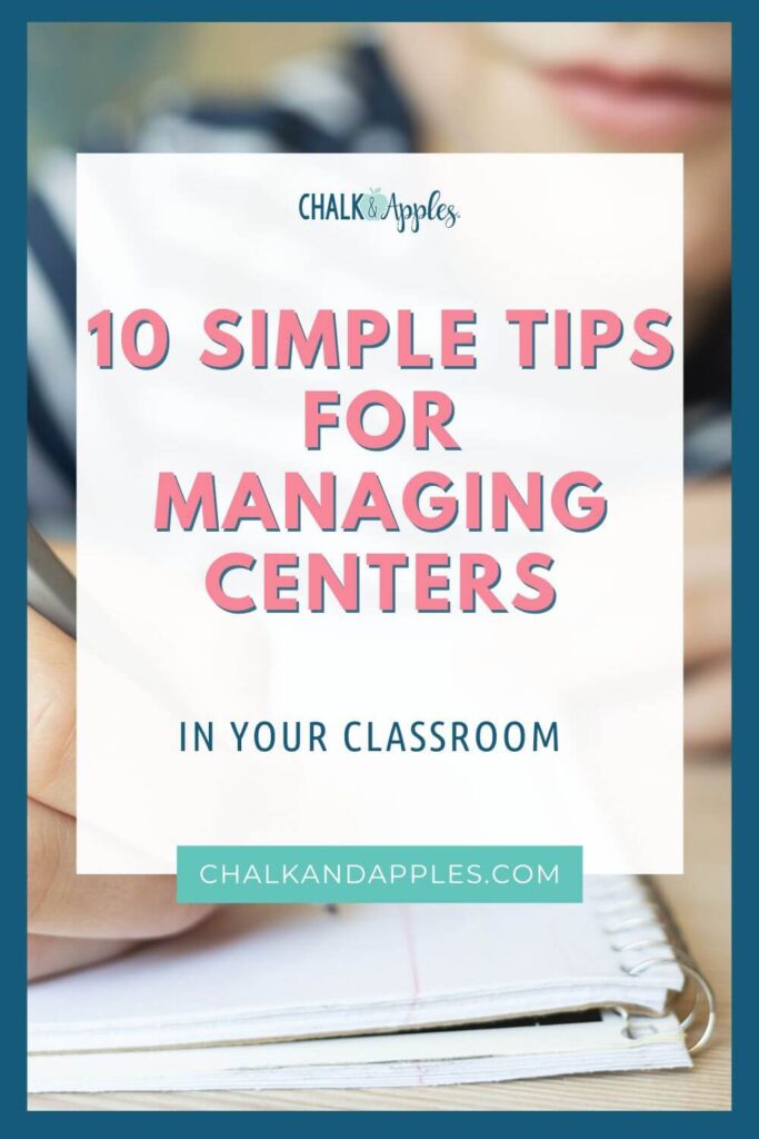 Tips for managing centers in your classroom