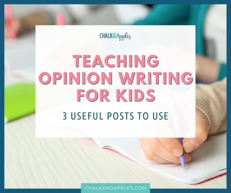 Teaching Opinion writing for kids