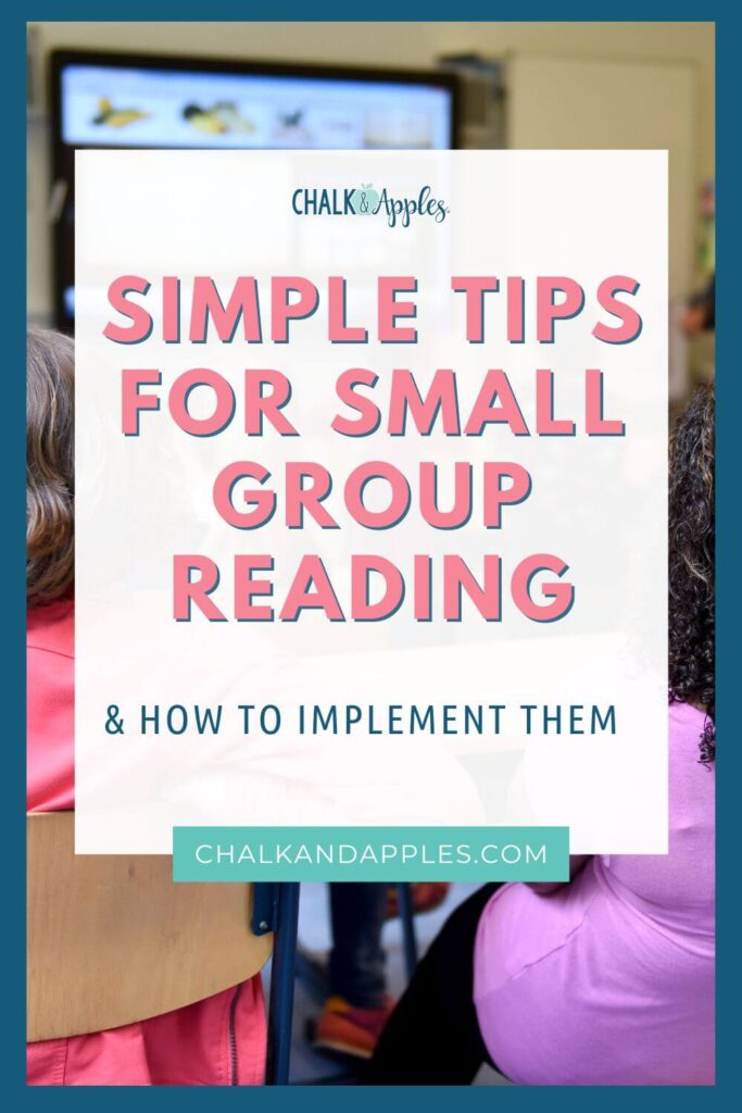 Tips for Small Group reading Times