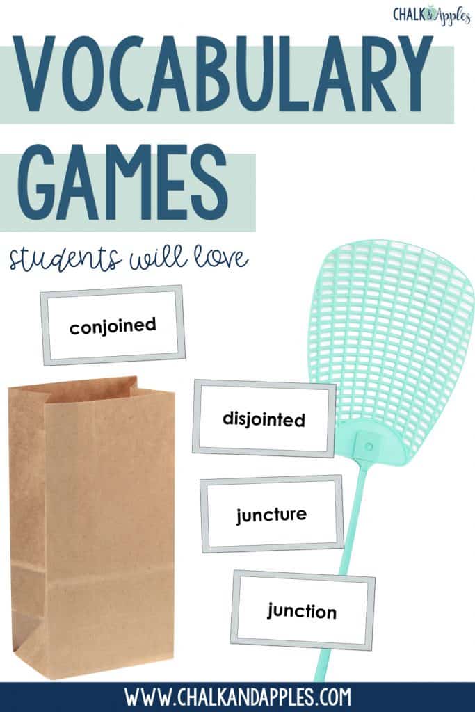 Vocabulary Games & Vocabulary Activities for Group & Partner Word