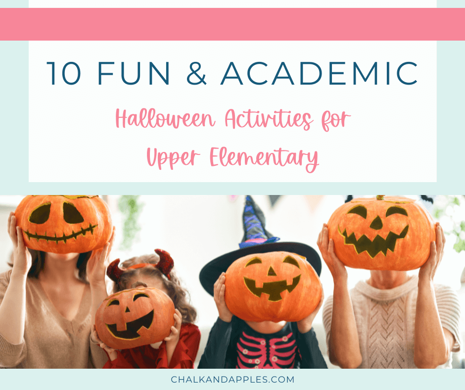 halloween activities upper elementary header