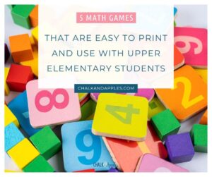 Math Games Printable: 5+ Engaging Activities for Upper Elementary ...