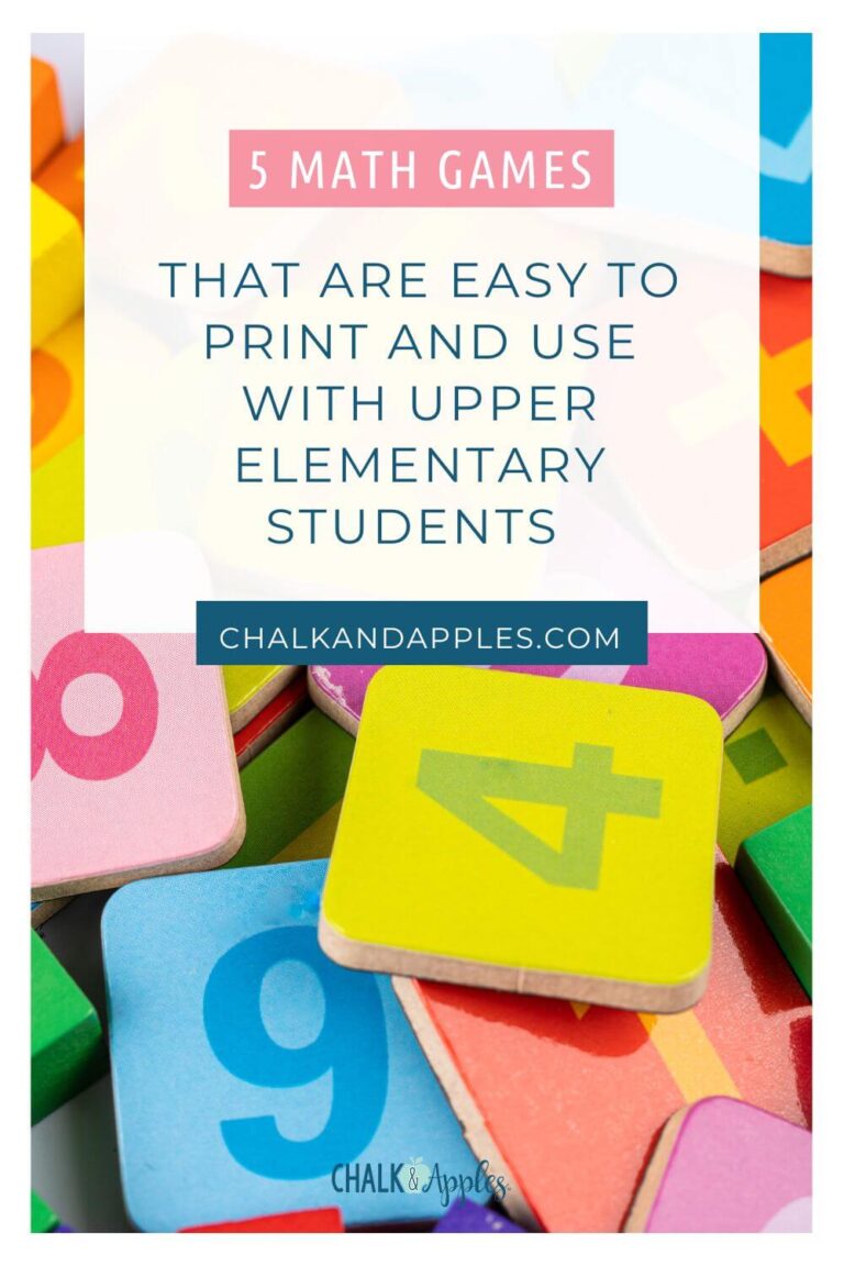 Math Games Printable: 5+ Engaging Activities for Upper Elementary ...