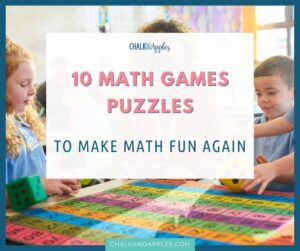 10 Engaging Math Games Puzzles to Make Math Fun Again - Chalk & Apples