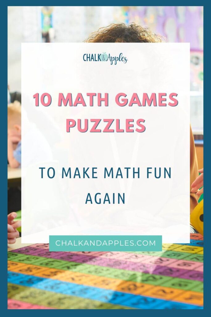 math games puzzles for kids in the upper elementary classroom