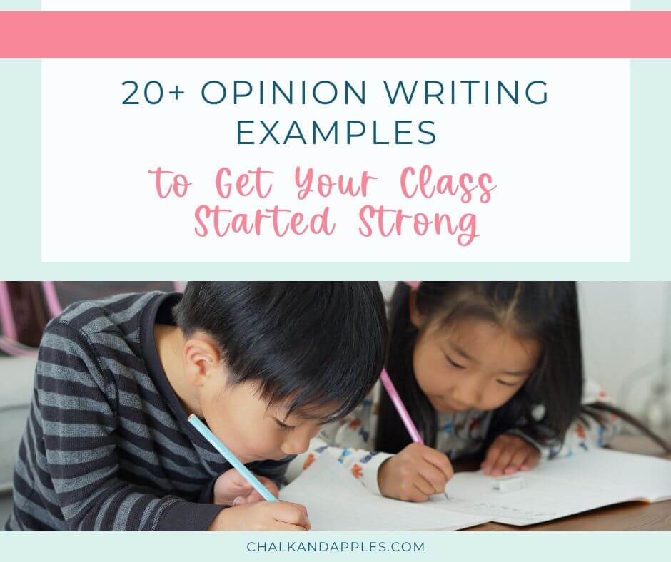 opinion writing examples for kids