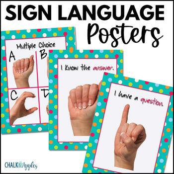 original 279775 1 - Sign Language Posters for Classroom Management
