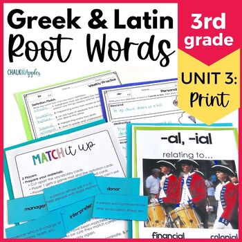 original 2923418 1 - 3rd Grade Vocabulary UNIT 3 - Greek & Latin Roots