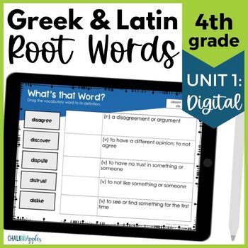 original 7431426 1 - 4th Grade DIGITAL Vocabulary Greek & Latin Roots - Unit 1 - Distance Learning
