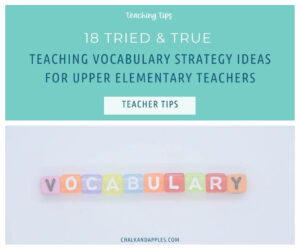 Teaching vocabulary strategy ideas for kids