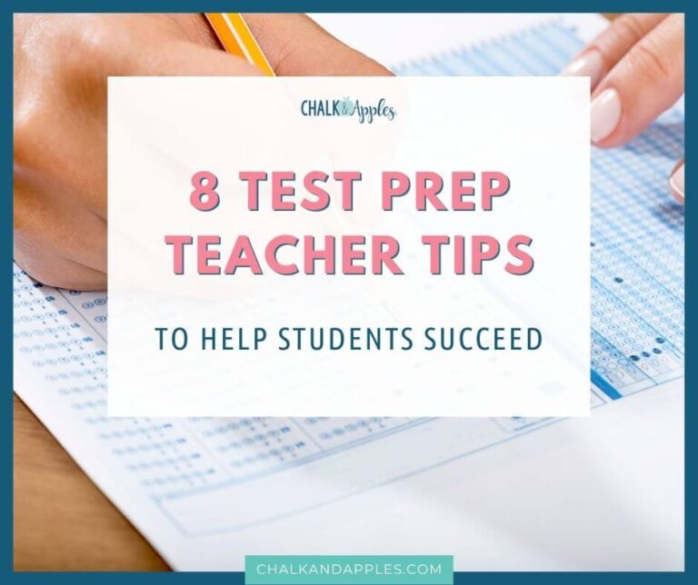 Test prep teacher tips for the classroom